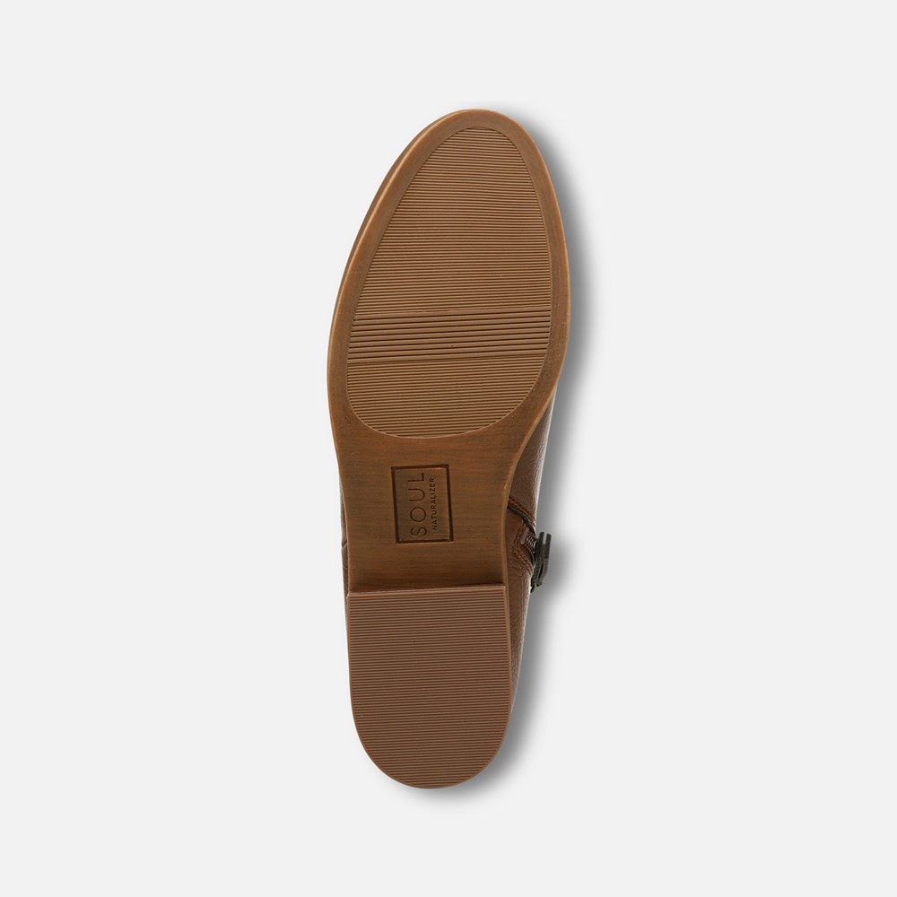 Naturalizer SOUL Respect Ankle Bootie - Cinnamon Faux Leather