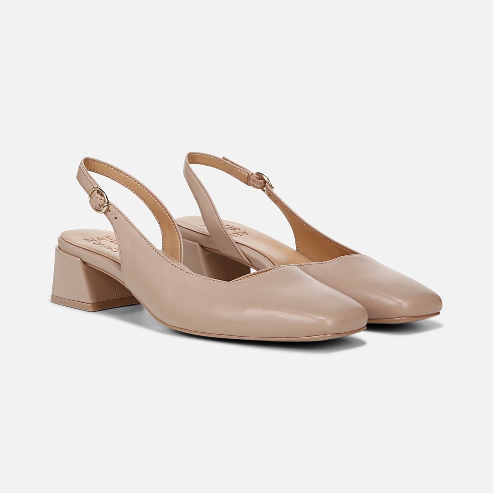 Naturalizer Jayla Slingback Pump - Warm Fawn Tan Leather