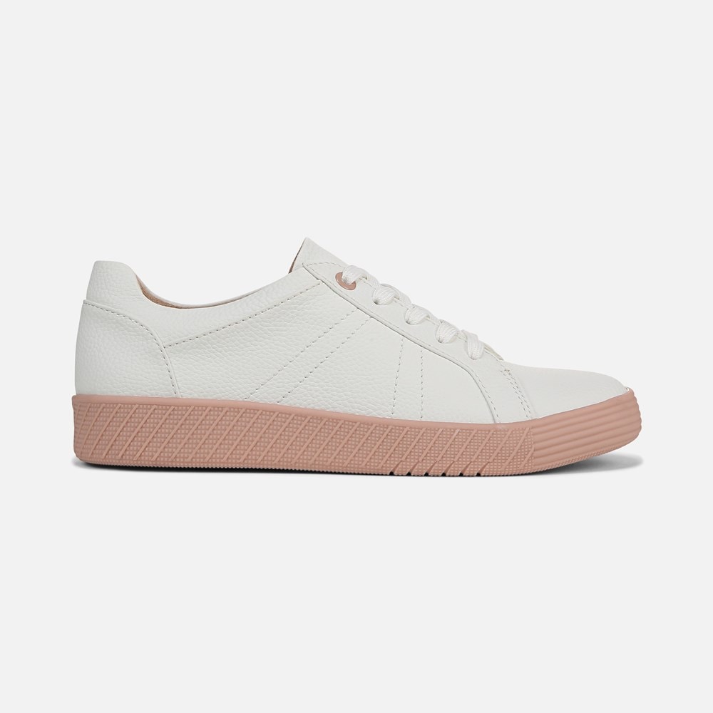Naturalizer SOUL Neela Sneaker - White / Blush Faux Leather