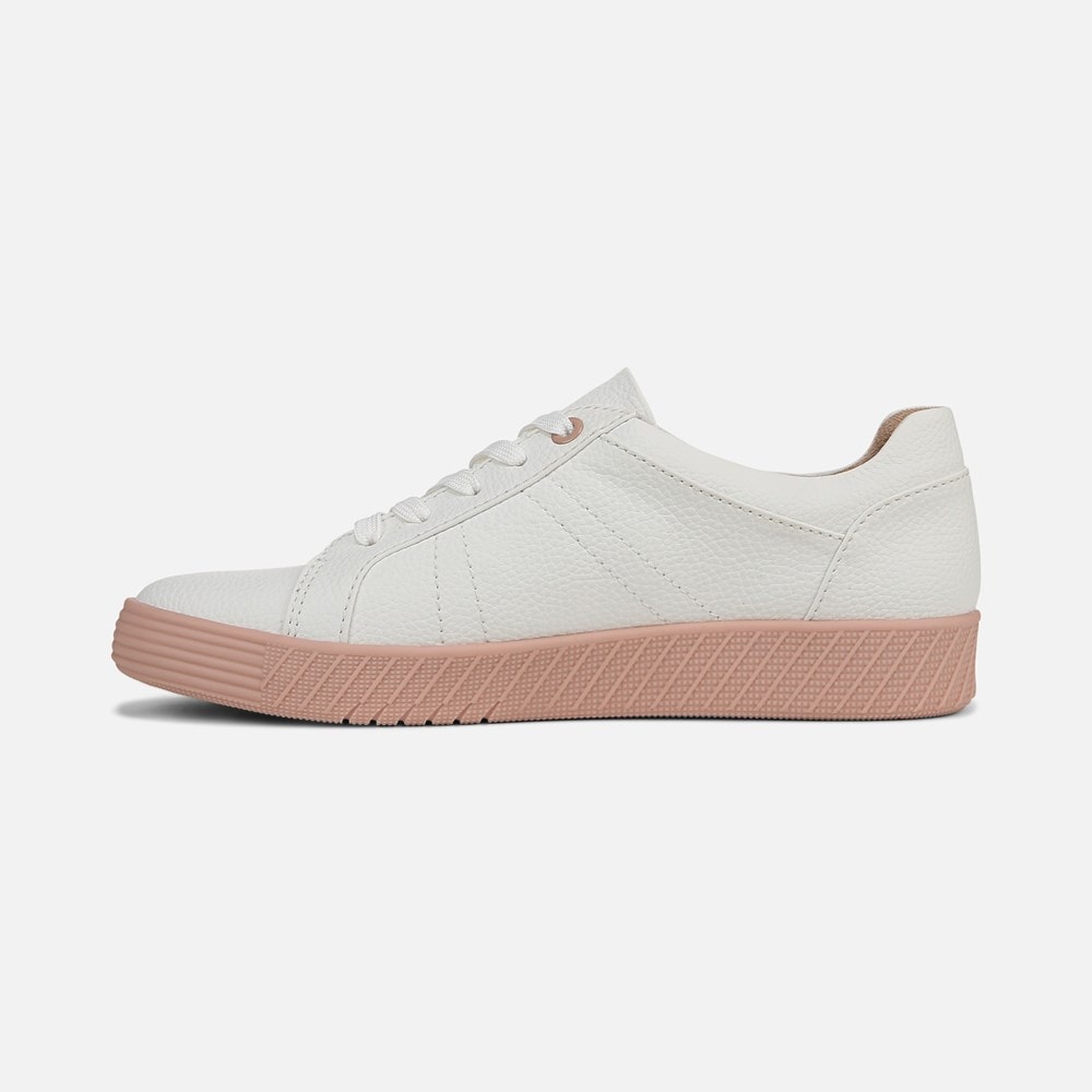 Naturalizer SOUL Neela Sneaker - White / Blush Faux Leather