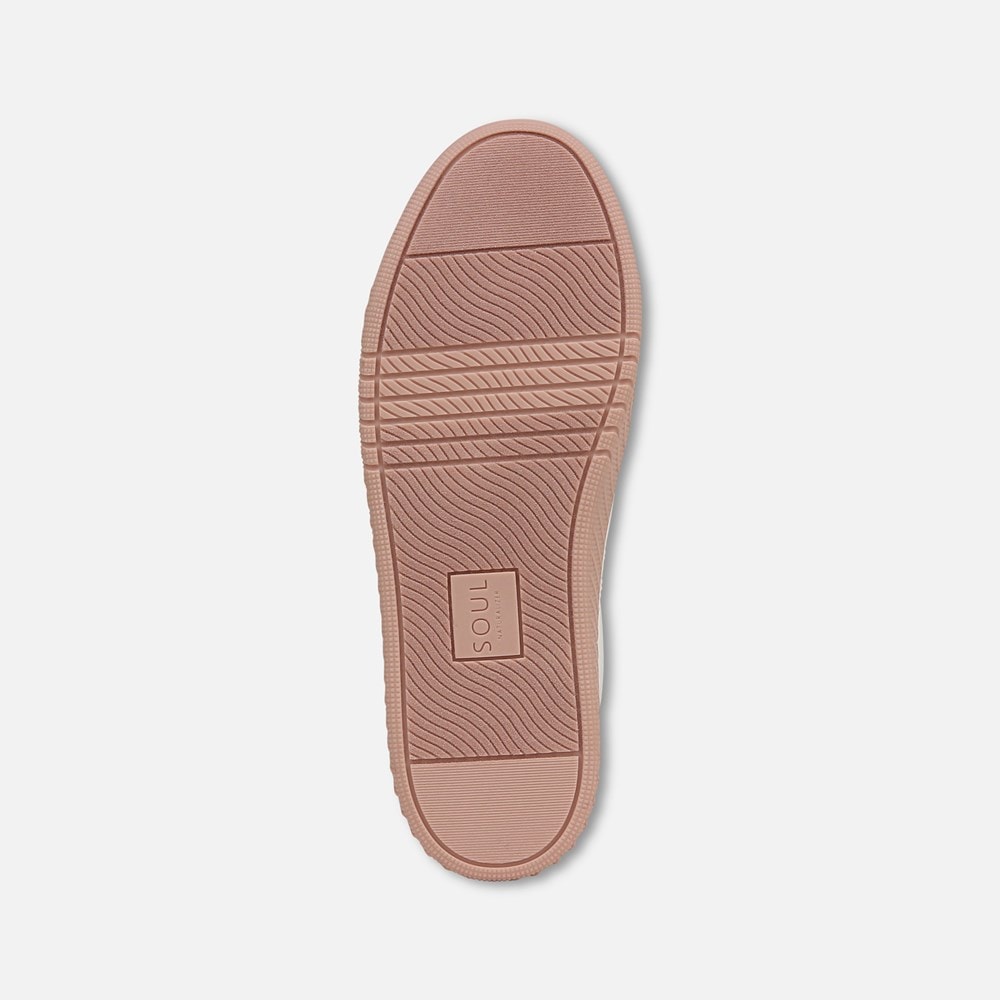 Naturalizer SOUL Neela Sneaker - White / Blush Faux Leather