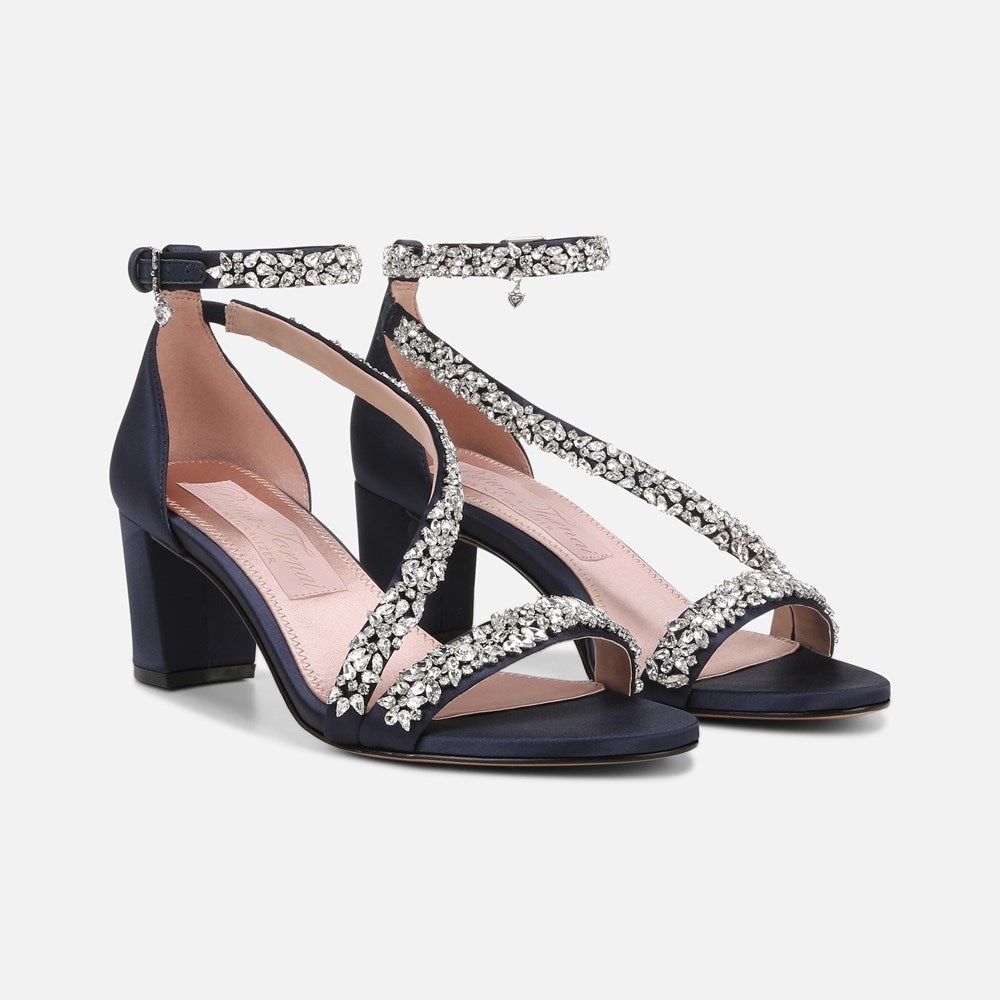 Naturalizer Ahava Dress Sandal - Midnight Blue Fabric