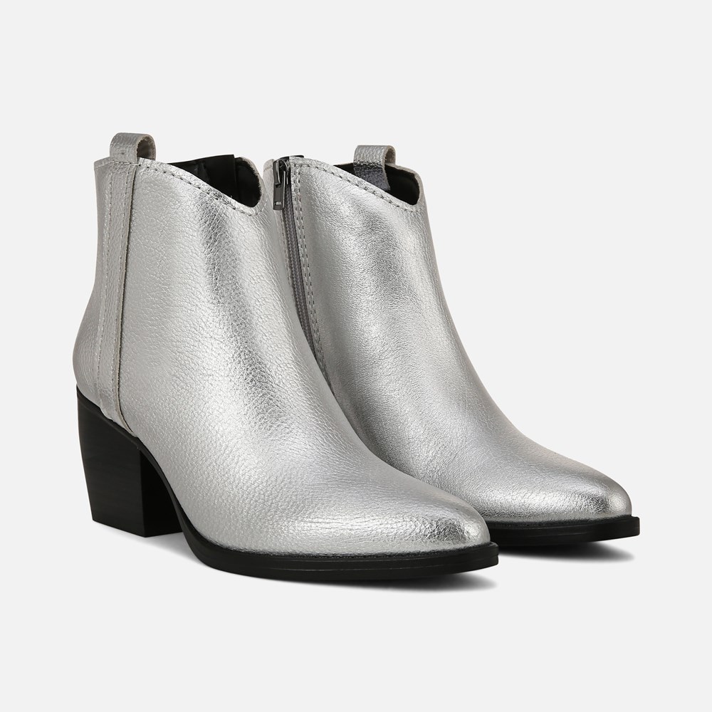 Naturalizer Fairmont Bootie - Silver Leather