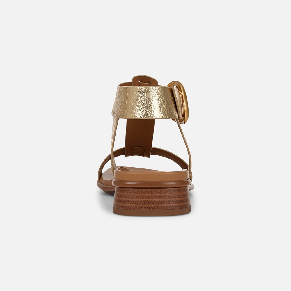 Naturalizer Brandy Sandal - Dark Gold Faux Leather