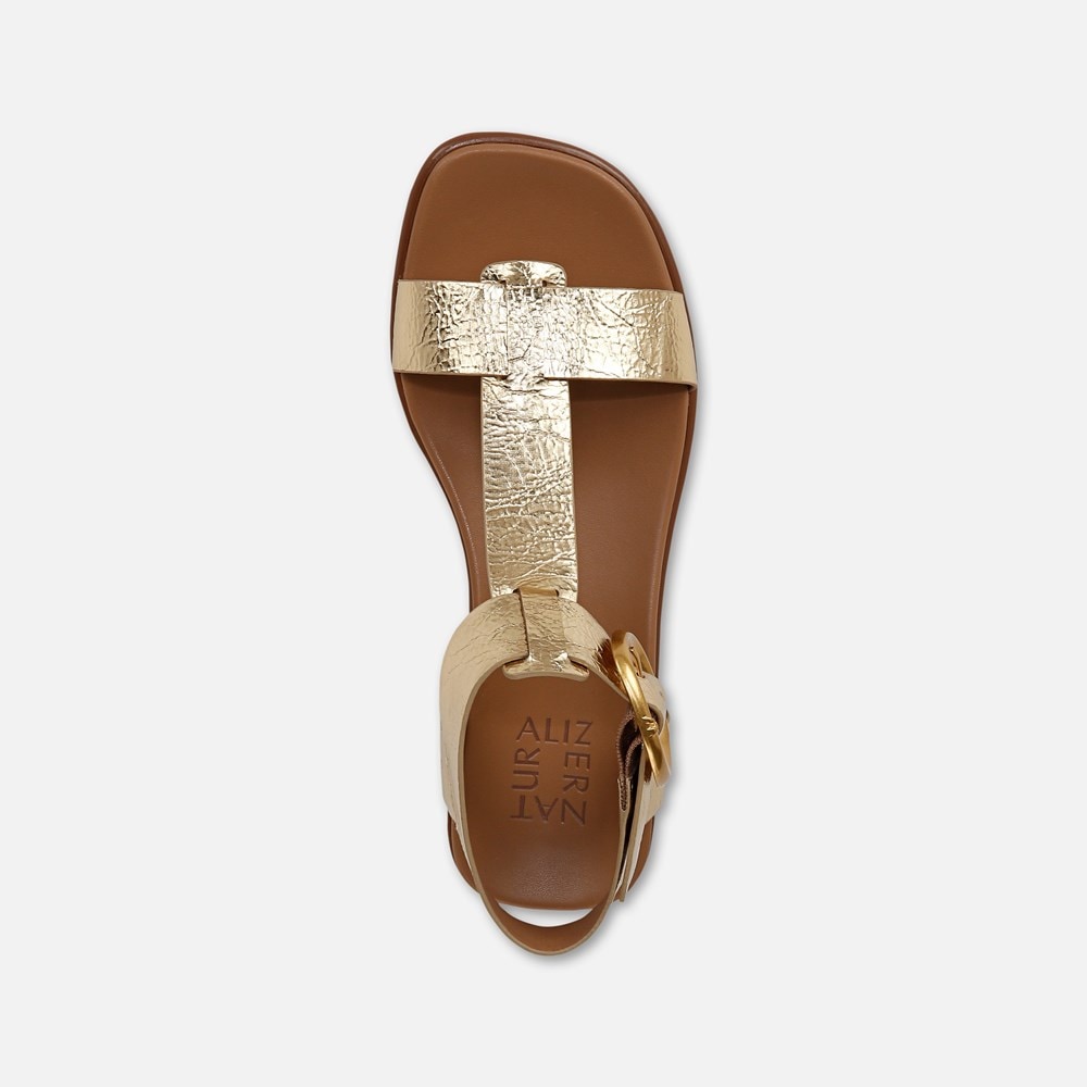 Naturalizer Brandy Sandal - Dark Gold Faux Leather