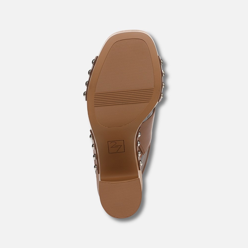 Naturalizer 27 EDIT Kirsten Platform Slingback - English Tea Brown Leather