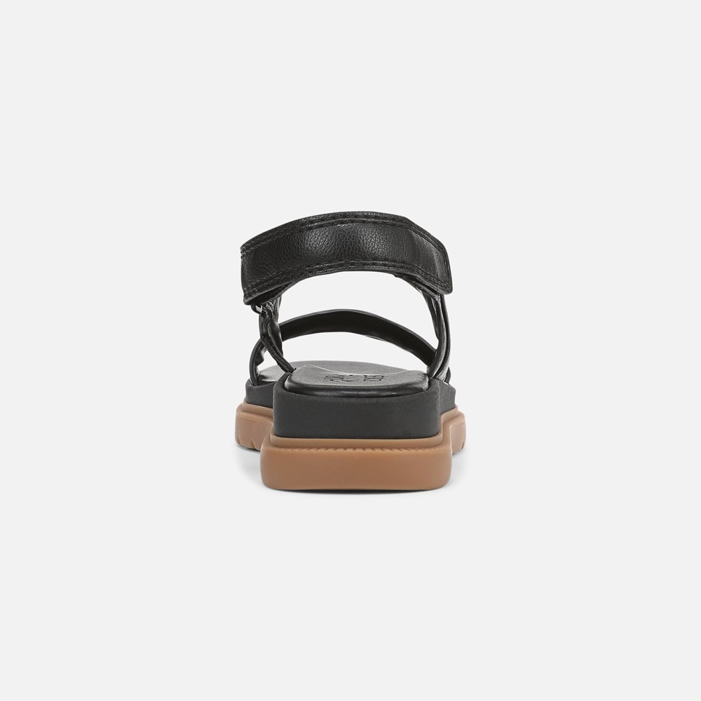Naturalizer Attract Sandal - Black Faux Leather