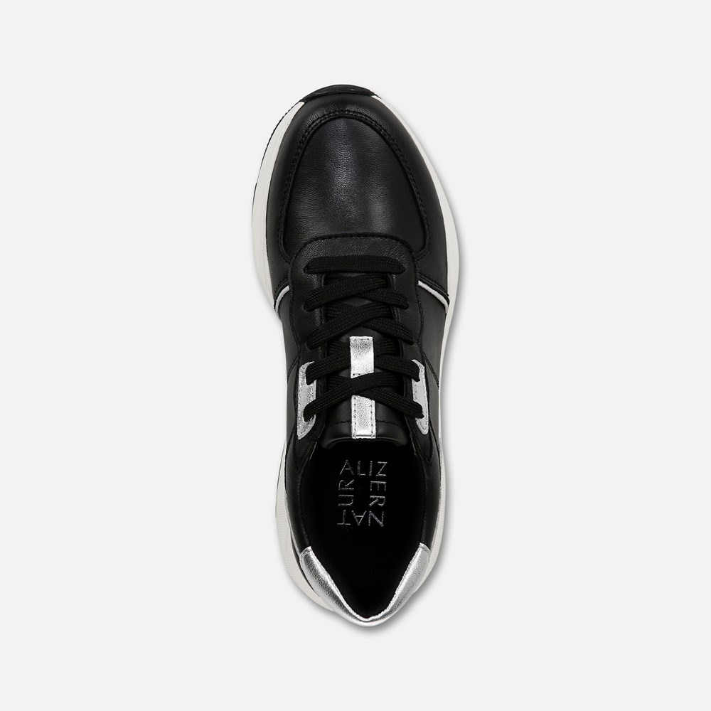 Naturalizer Blossom Lace-up Sneaker - Black Leather