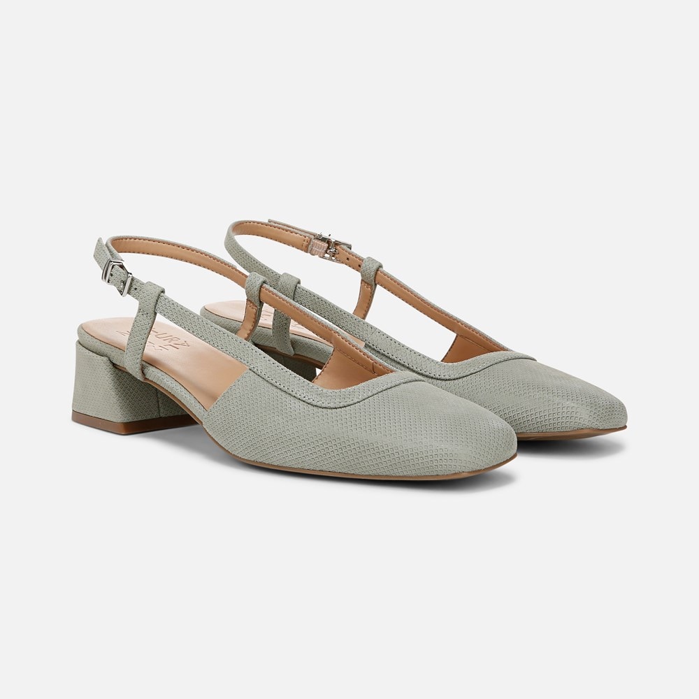 Naturalizer Harper Slingback - Pistachio Green Suede