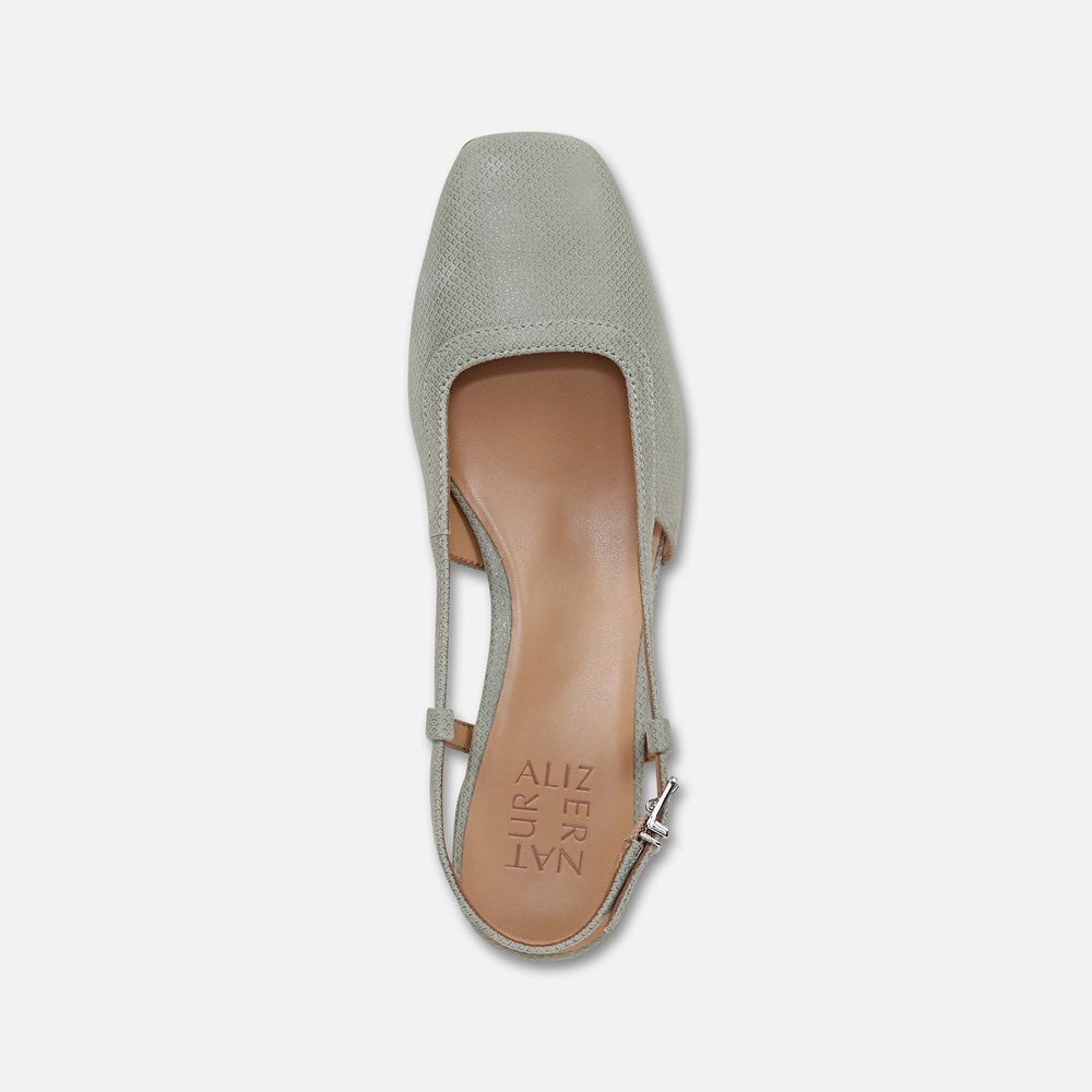 Naturalizer Harper Slingback - Pistachio Green Suede