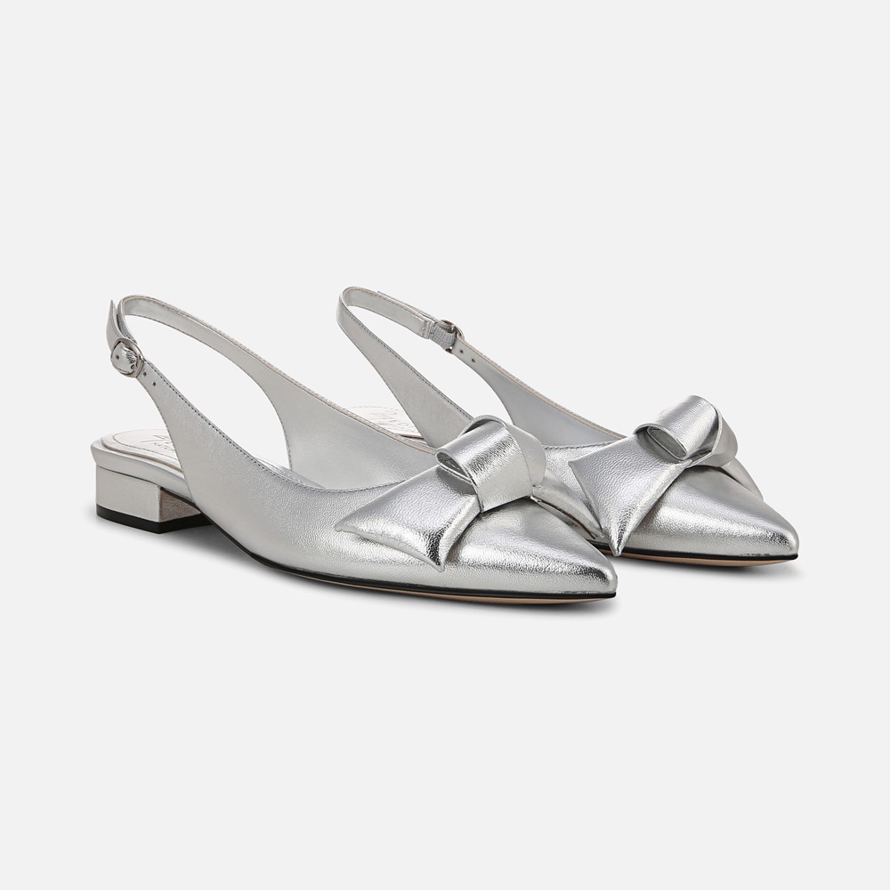 Naturalizer 27 EDIT Shine Slingback - Silver Leather