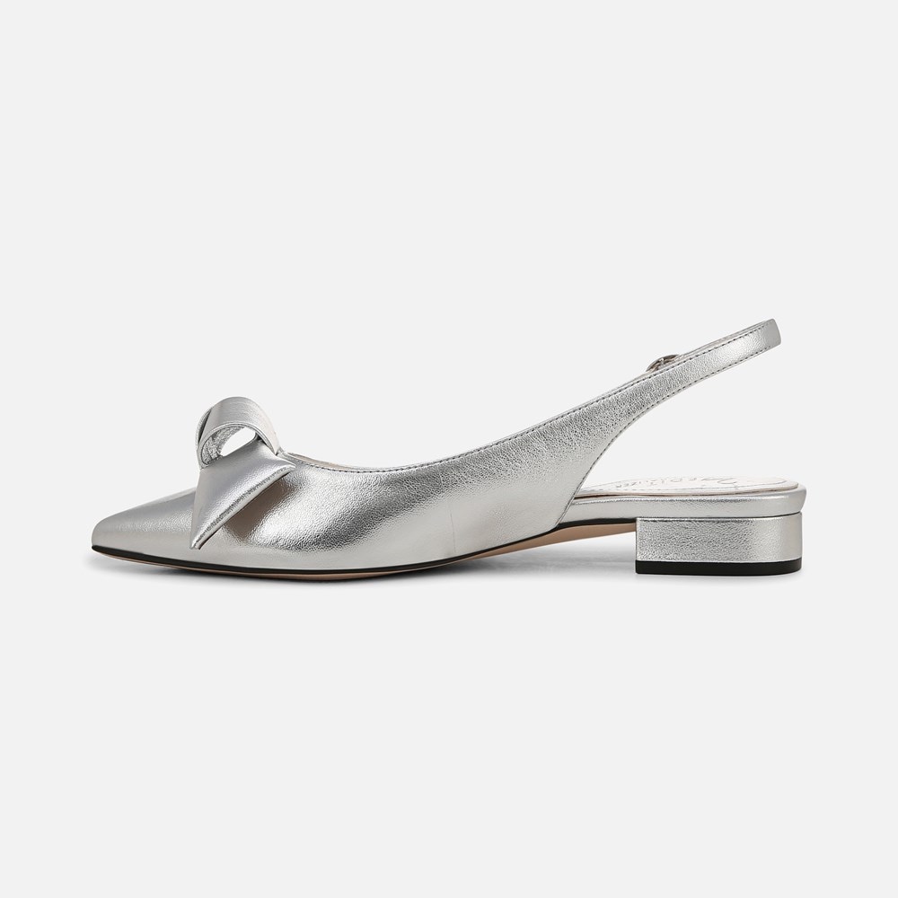 Naturalizer 27 EDIT Shine Slingback - Silver Leather