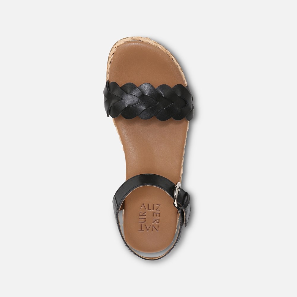 Naturalizer Neila Sandal - Black Leather