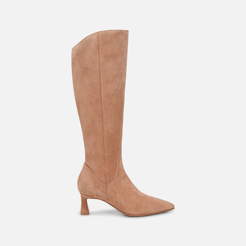 Naturalizer Deesha Knee High Boot - Cafe Brown Suede