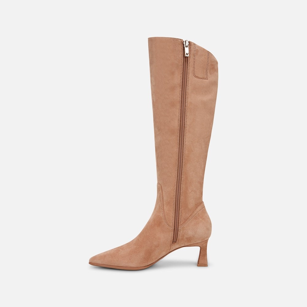 Naturalizer Deesha Knee High Boot - Cafe Brown Suede