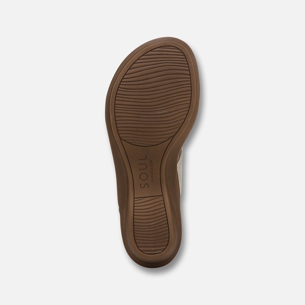 Naturalizer Soul Shakina Sandal - Gold Faux Leather