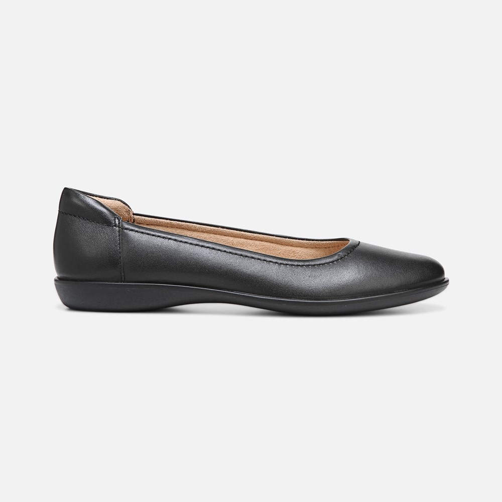 Naturalizer Flexy Flat - Black Leather