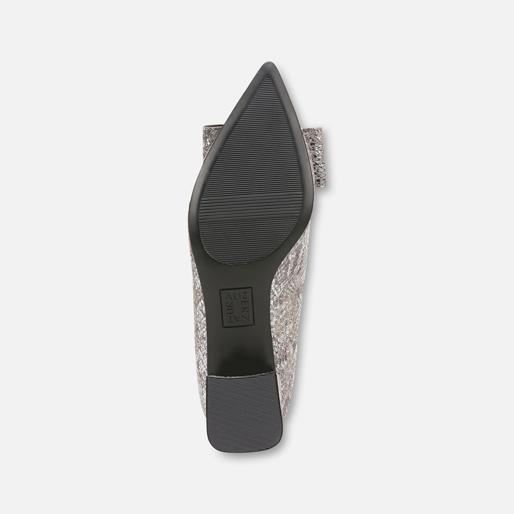 Naturalizer Mavis Bow Pump - Silver Leather