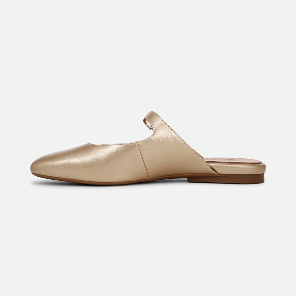 Naturalizer Apple Mary Jane Mule - Gold Faux Leather