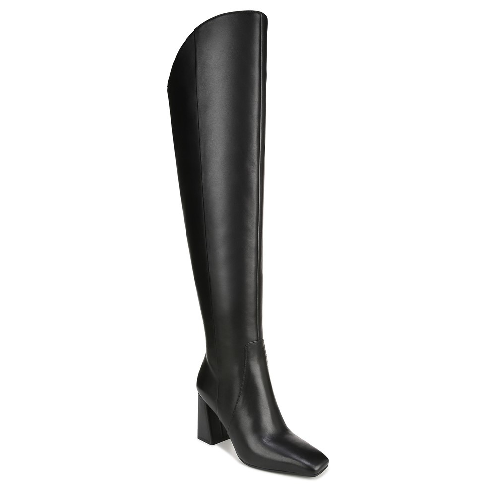 Naturalizer Lyric Wide Calf Over The Knee Boot - Black Leather