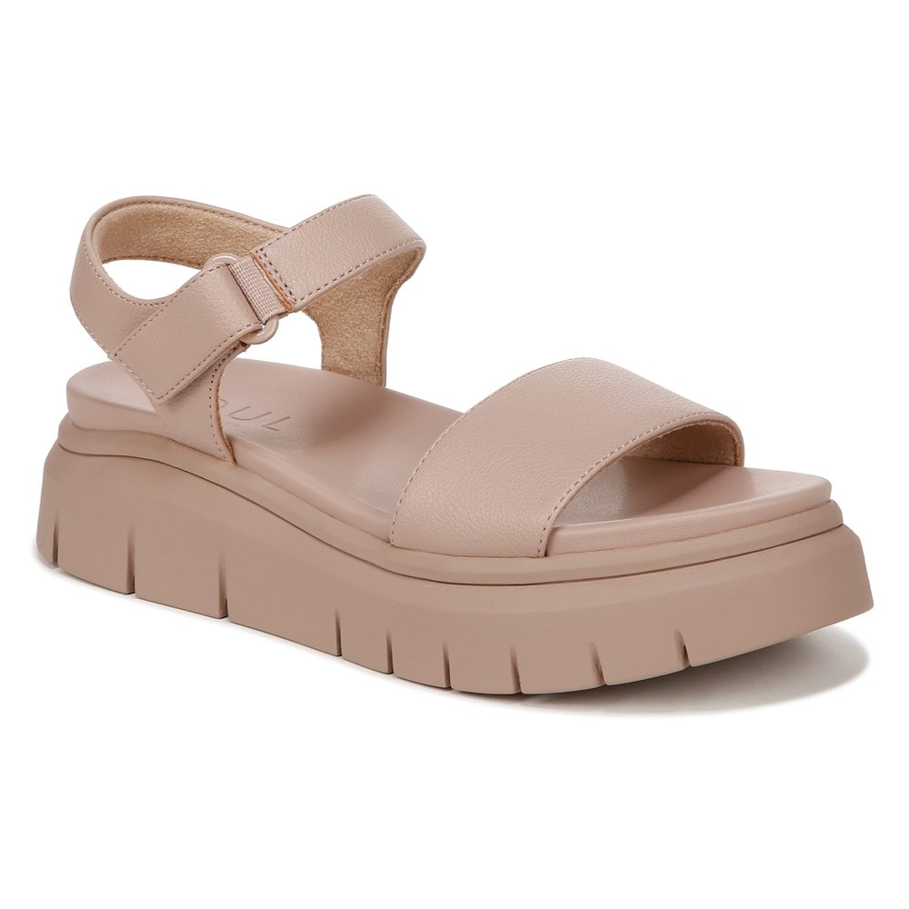 Naturalizer SOUL Poppi Wedge Sandal - Blush Tumbled