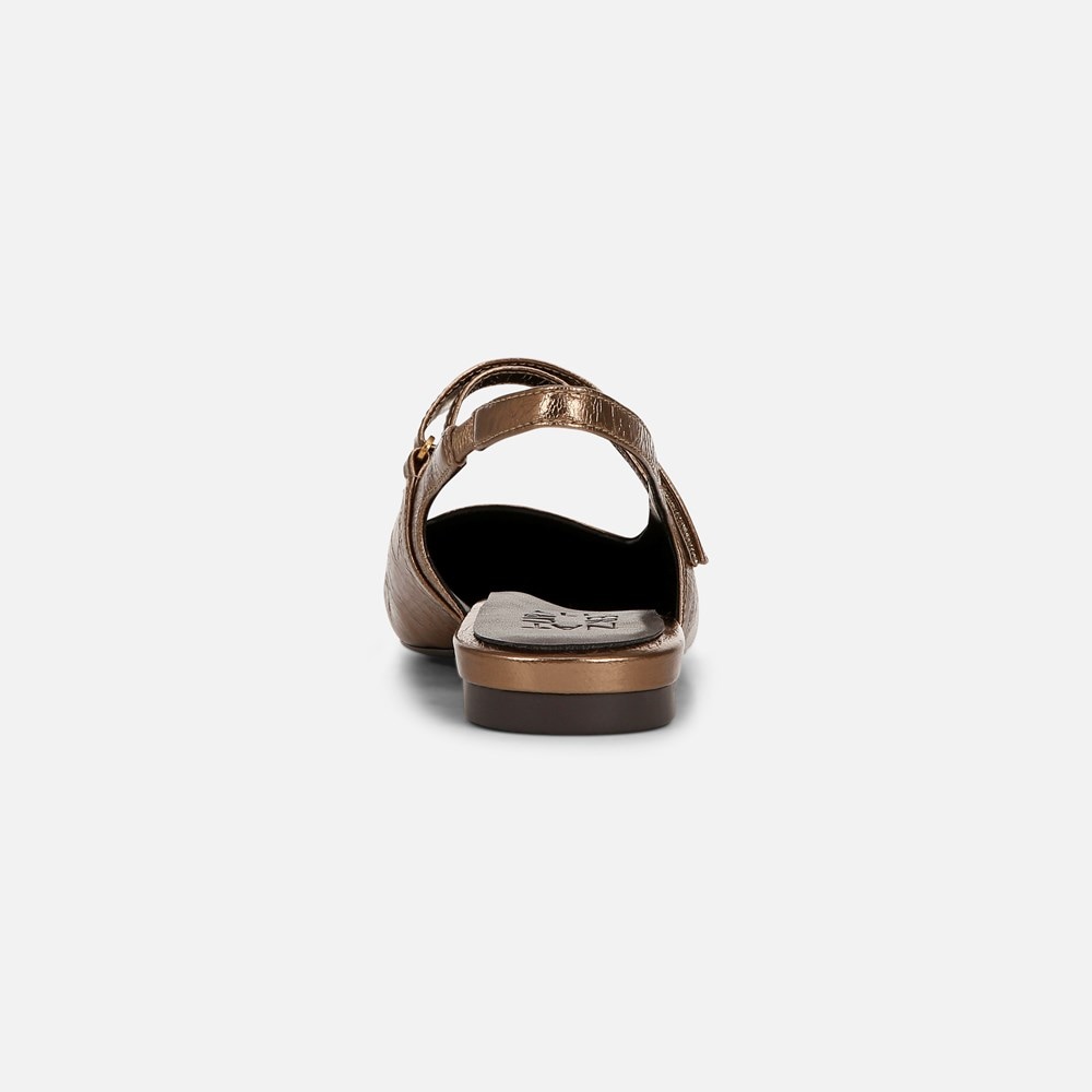Naturalizer Connie Mary Jane Slingback Flat - Old Gold Leather