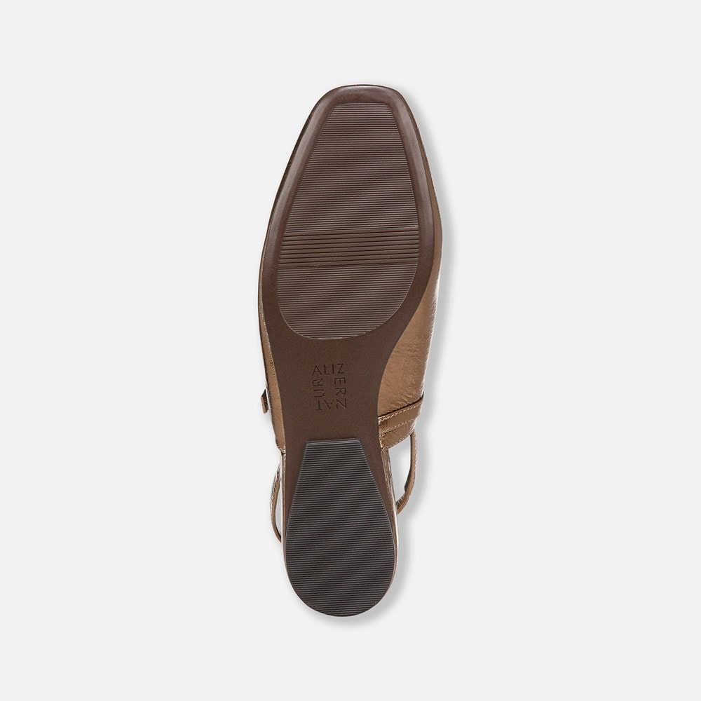 Naturalizer Connie Mary Jane Slingback Flat - Old Gold Leather