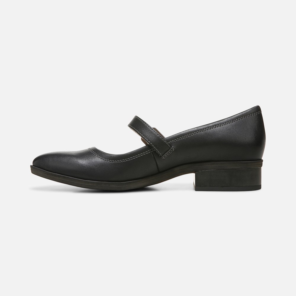 Naturalizer SOUL Ramona Mary Jane Flat - Black Smooth Synthetic