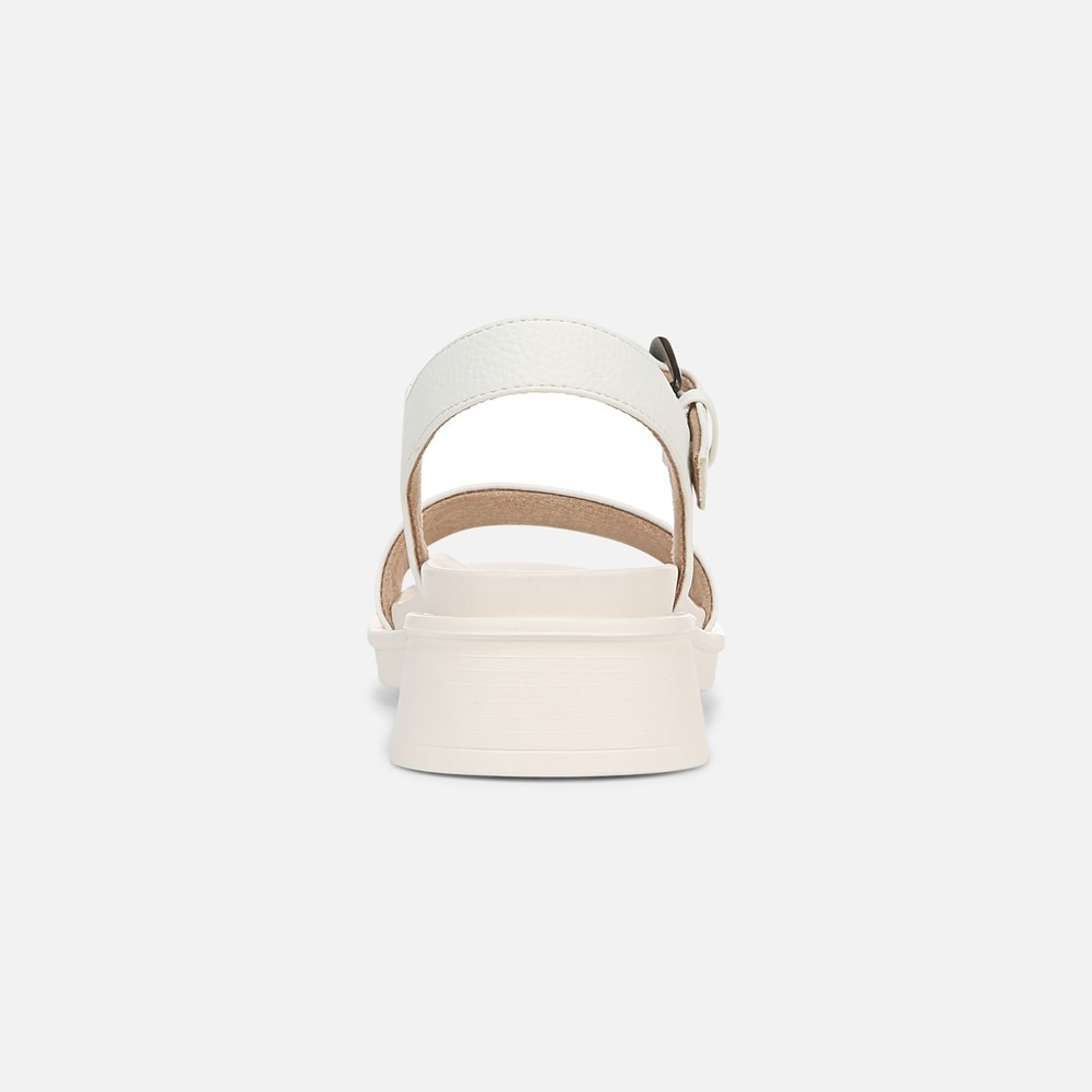 Naturalizer SOUL Emma Strappy Sandal - White Faux Leather