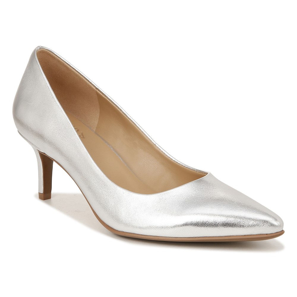 Naturalizer Everly Pump - Silver Leather