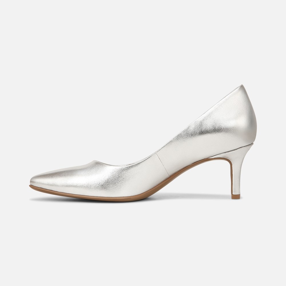 Naturalizer Everly Pump - Silver Leather