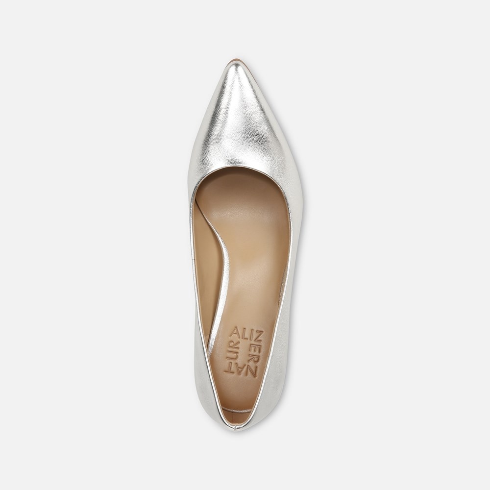 Naturalizer Everly Pump - Silver Leather