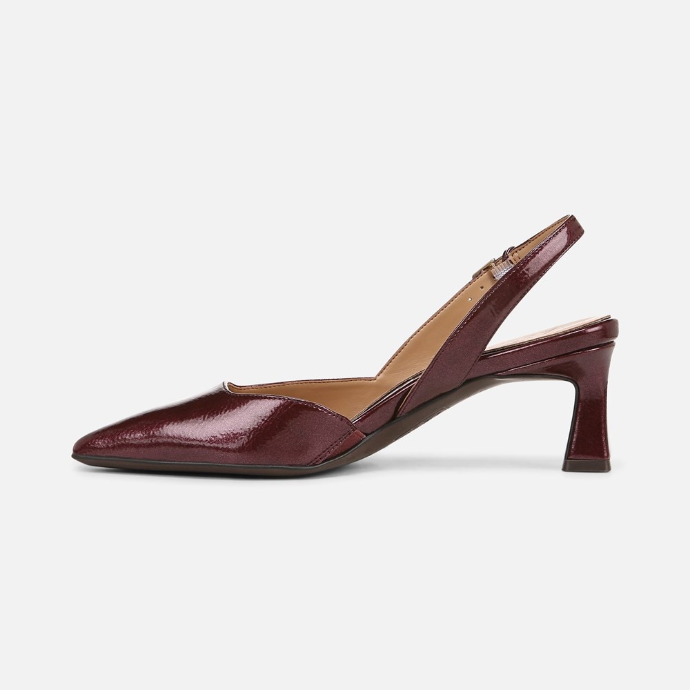 Naturalizer Dalary Slingback Pump - Cranberry Patent Faux Leather