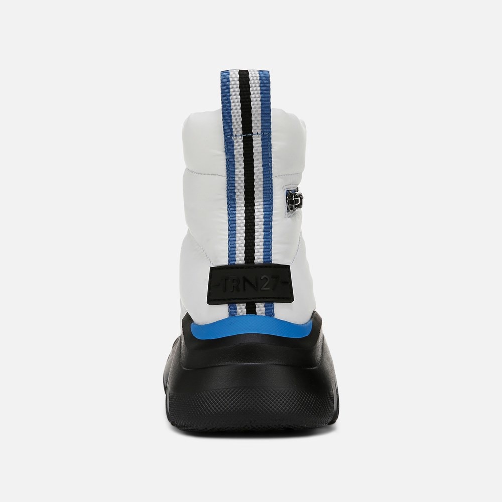 Naturalizer Think Royln Shadow-Dancer Water Repellent Bootie - White High Shine Nylon