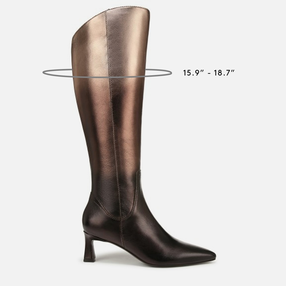 Naturalizer Deesha Unity Wide Calf Boot by Deepica Mutyala - Unity Metallic Leather