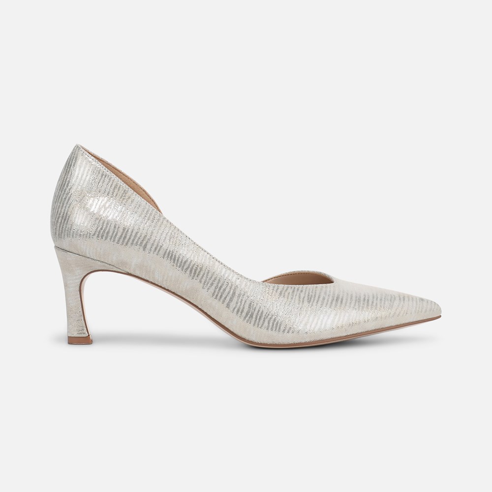 Naturalizer 27 Edit Faith Pump - Warm Silver Leather