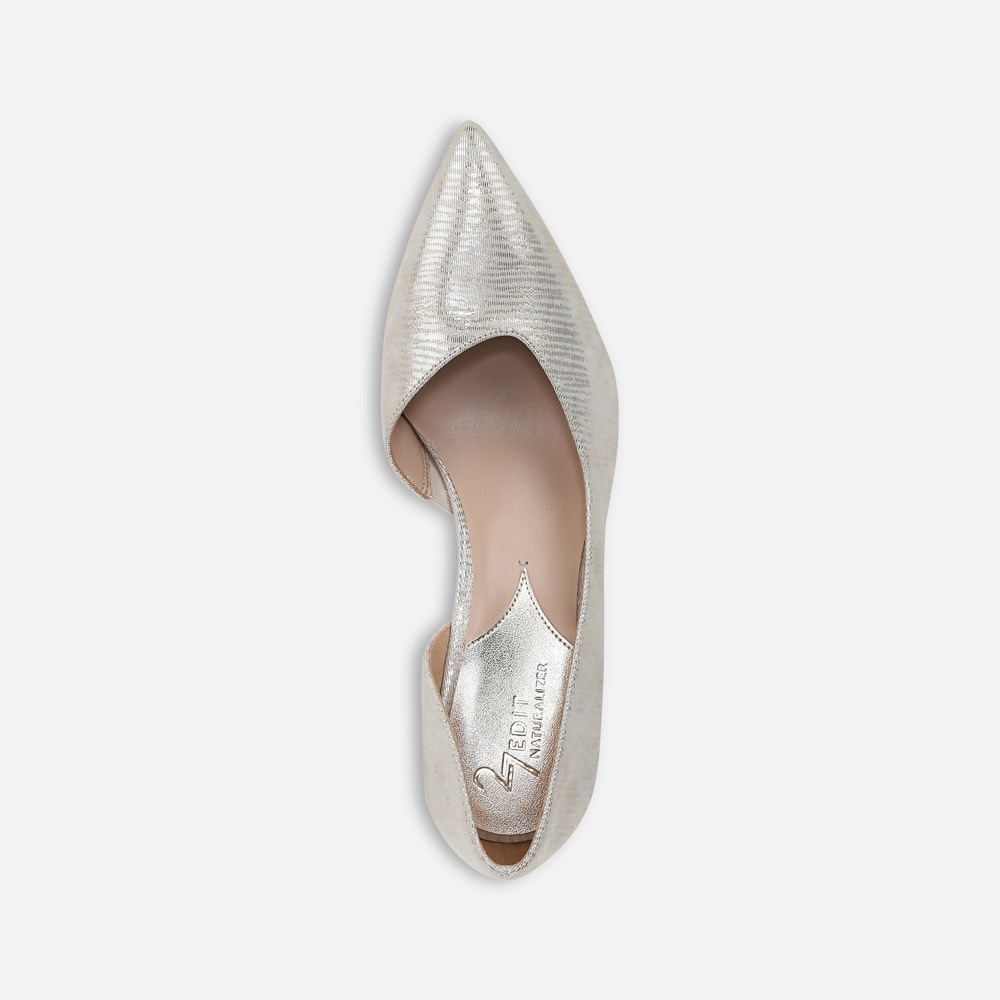 Naturalizer 27 Edit Faith Pump - Warm Silver Leather