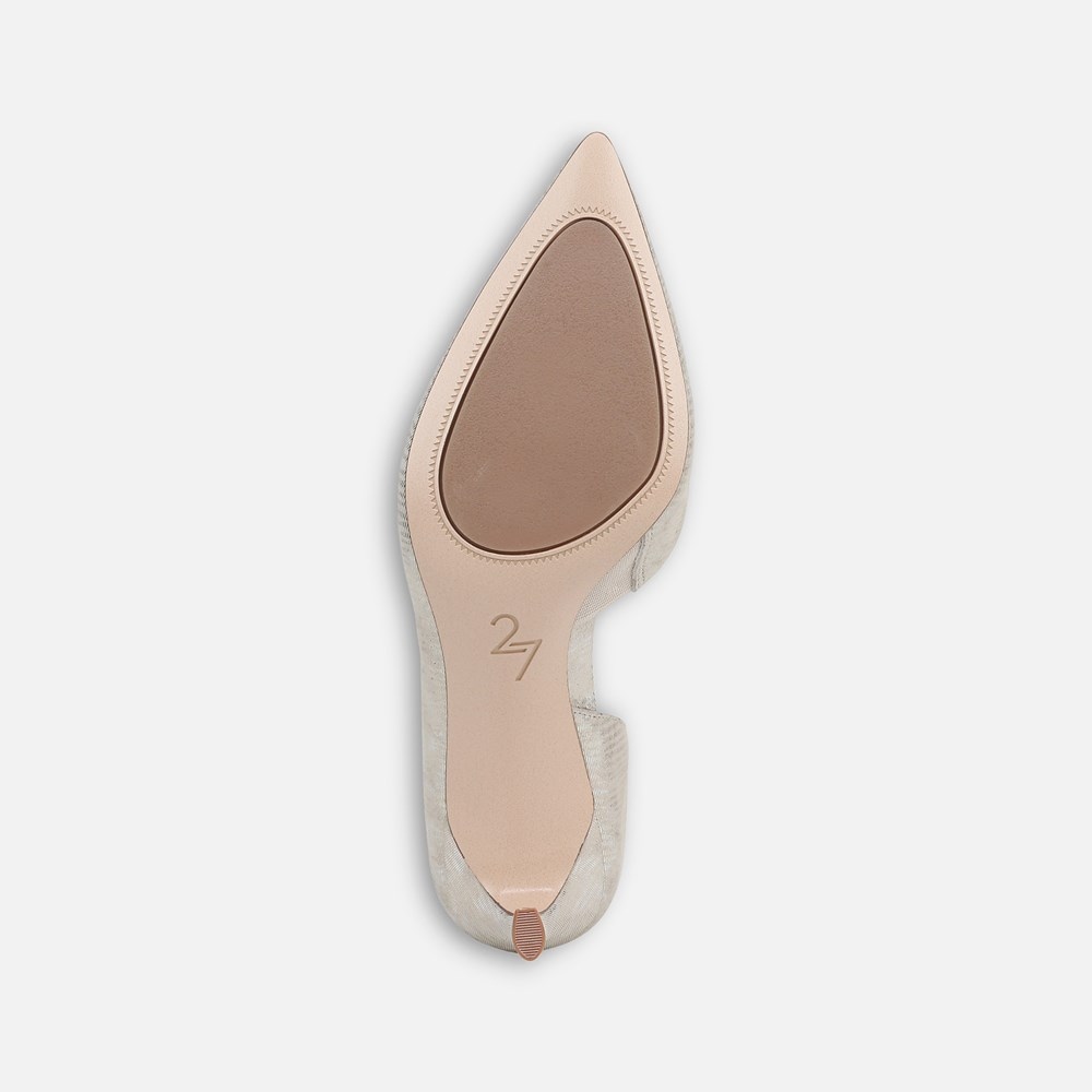 Naturalizer 27 Edit Faith Pump - Warm Silver Leather