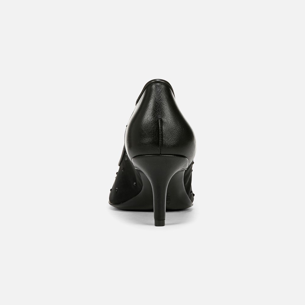 Naturalizer Everly Pump - Black Faux Leather \\u0026 Mesh