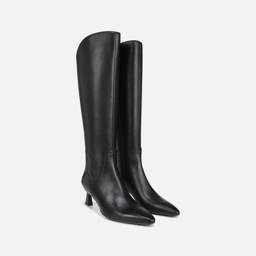 Naturalizer Deesha Knee High Boot - Black Leather