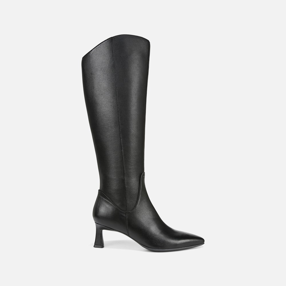 Naturalizer Deesha Knee High Boot - Black Leather
