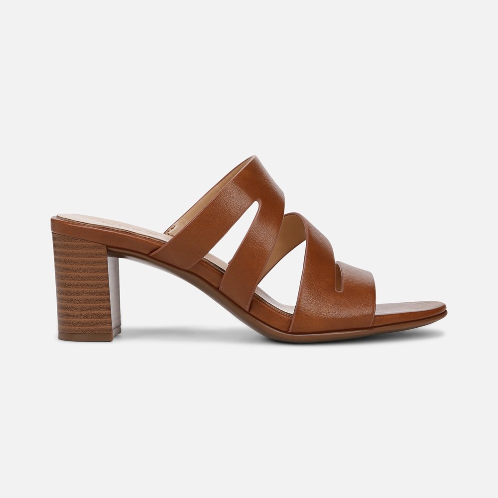 Naturalizer Beaming Slide Sandal - English Tea Faux Leather