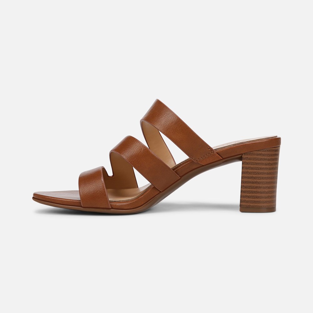 Naturalizer Beaming Slide Sandal - English Tea Faux Leather