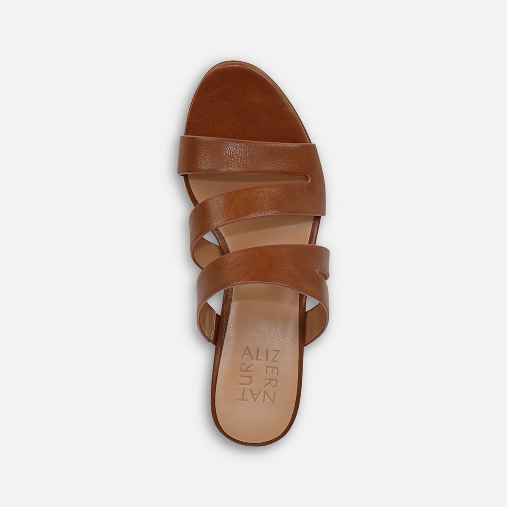 Naturalizer Beaming Slide Sandal - English Tea Faux Leather