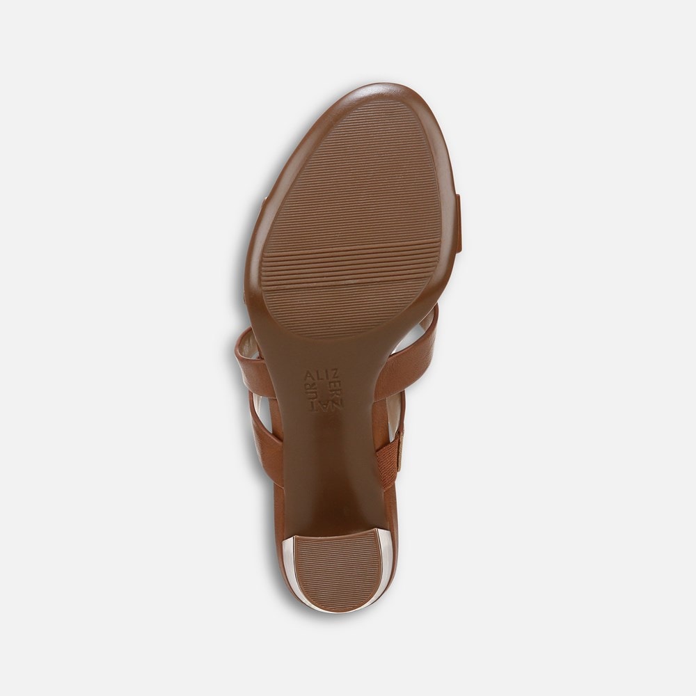 Naturalizer Beaming Slide Sandal - English Tea Faux Leather