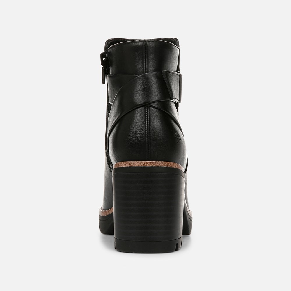 Naturalizer Madalynn Strap Bootie - Black Faux Leather