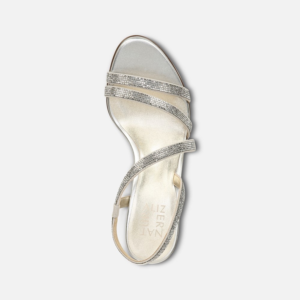 Naturalizer Vanessa Dress Sandal - Silver Fabric