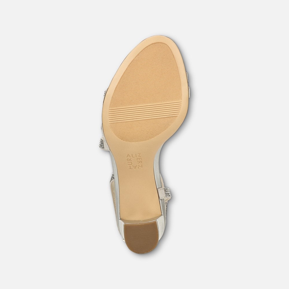 Naturalizer Vanessa Dress Sandal - Silver Fabric