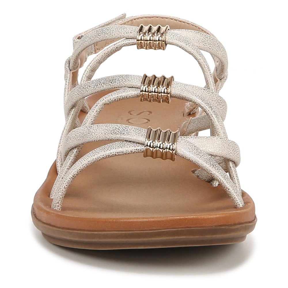 Naturalizer SOUL Sierra Strappy Sandal - Gold Faux Leather