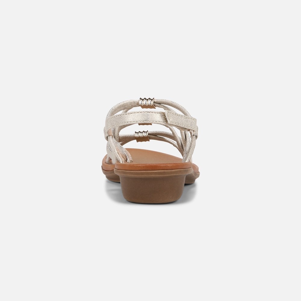 Naturalizer SOUL Sierra Strappy Sandal - Gold Faux Leather